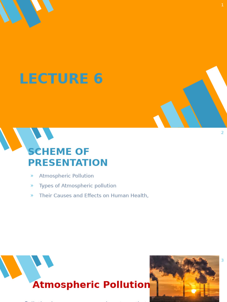 Lect 6 - Air Pollution | PDF | Particulates | Air Pollution