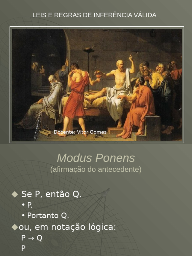 Leis de Inferência: Modus Ponens e Tollens | PDF