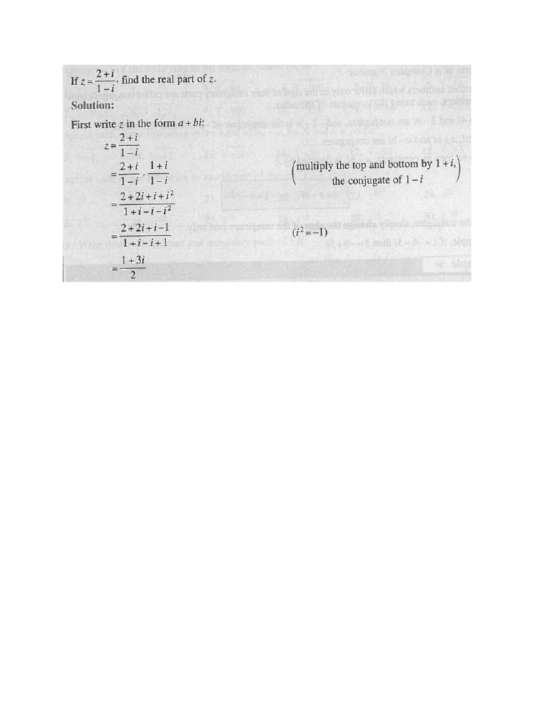 Complex Division | PDF