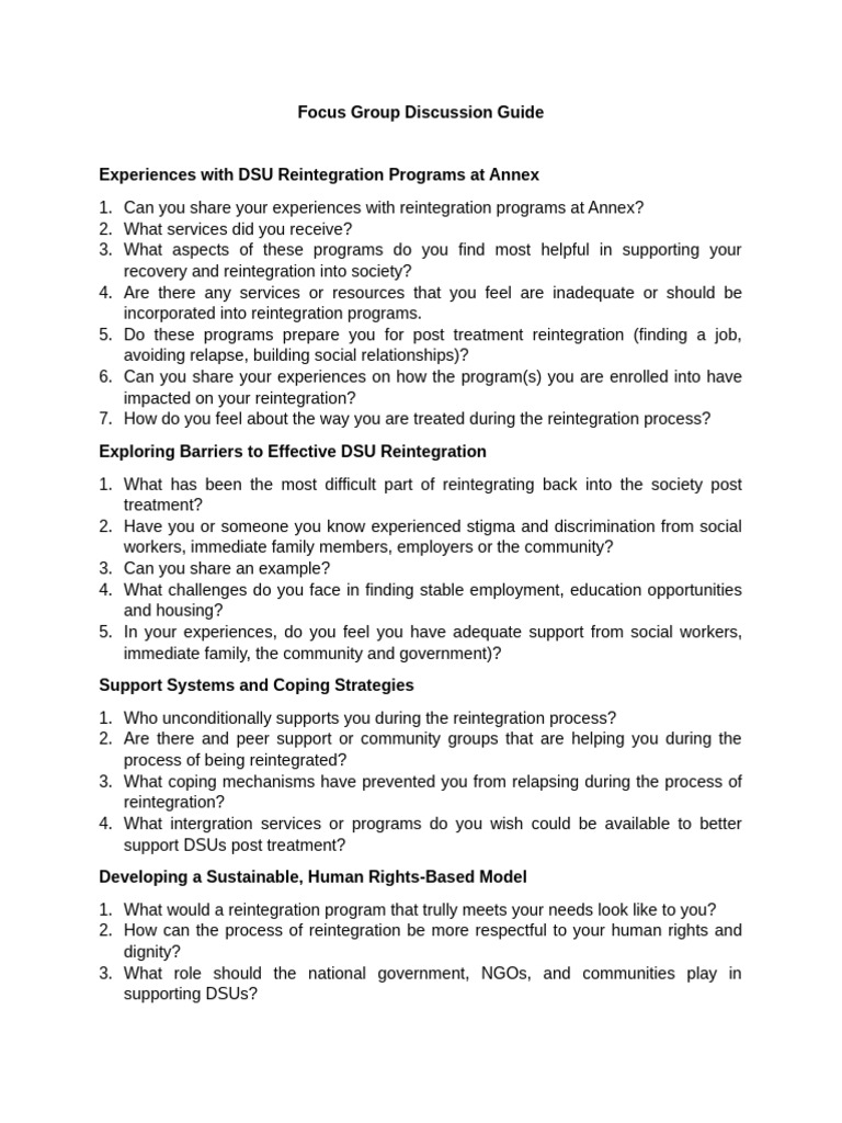 Takudzwa Key Informant Interview Guide | PDF