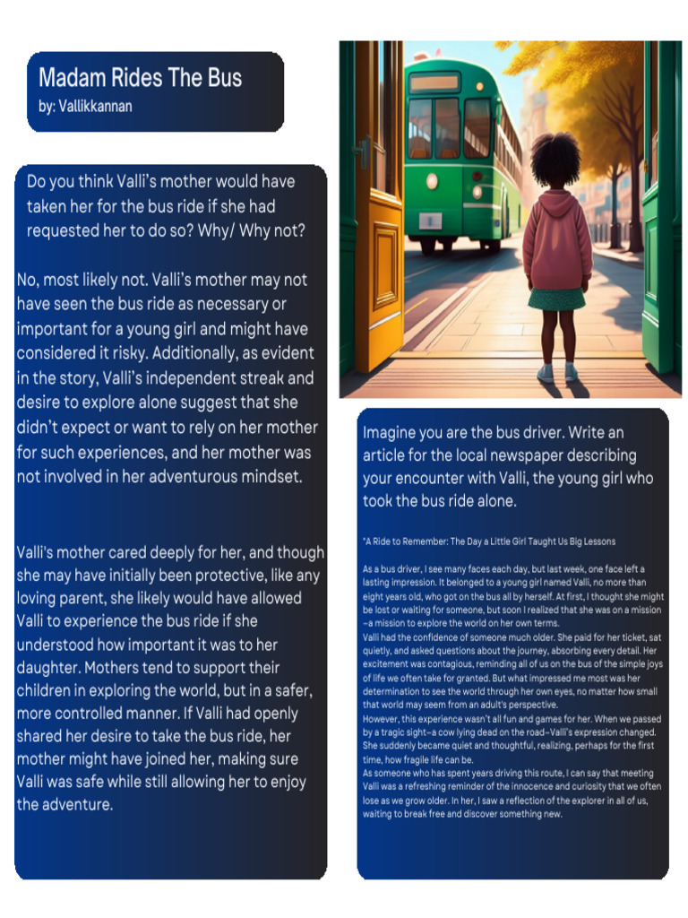 Madam Rides The Bus Q&A | PDF