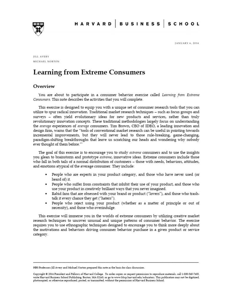 Learning From Extreme Consumers | PDF | Inductive Reasoning | Inference