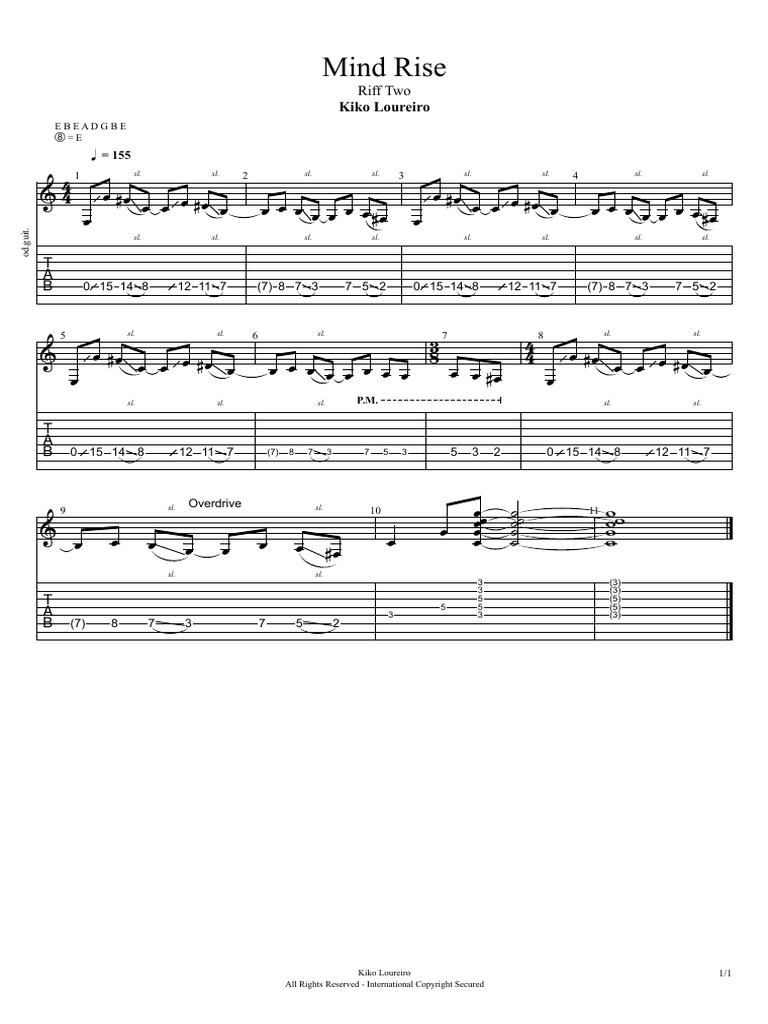 Mind Rise - Riff Two | PDF