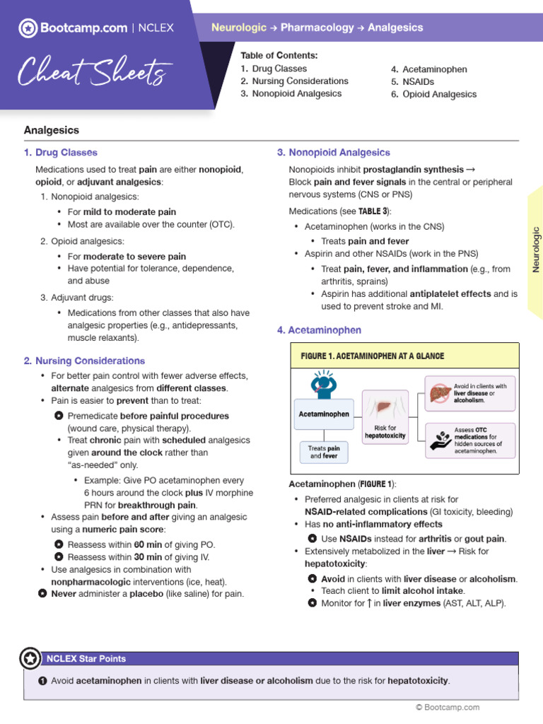 Pharmacology of Analgesics Overview | PDF | Nonsteroidal Anti ...