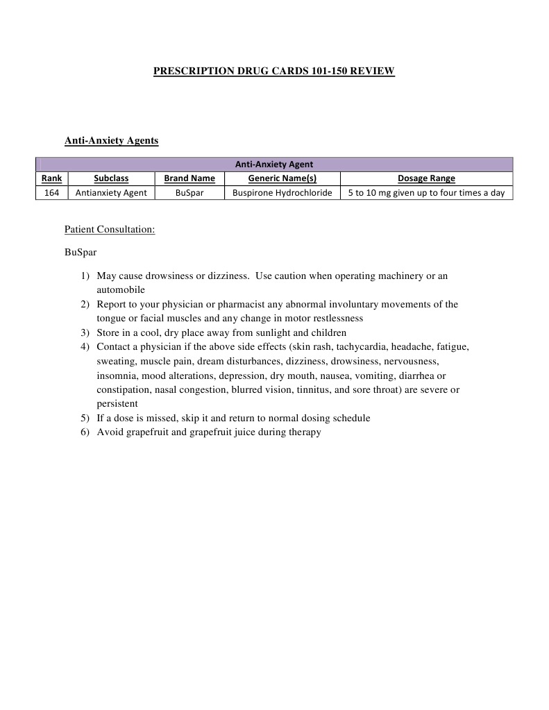 Prescription Drug Cards Review 101-150 | PDF | Combined Oral ...