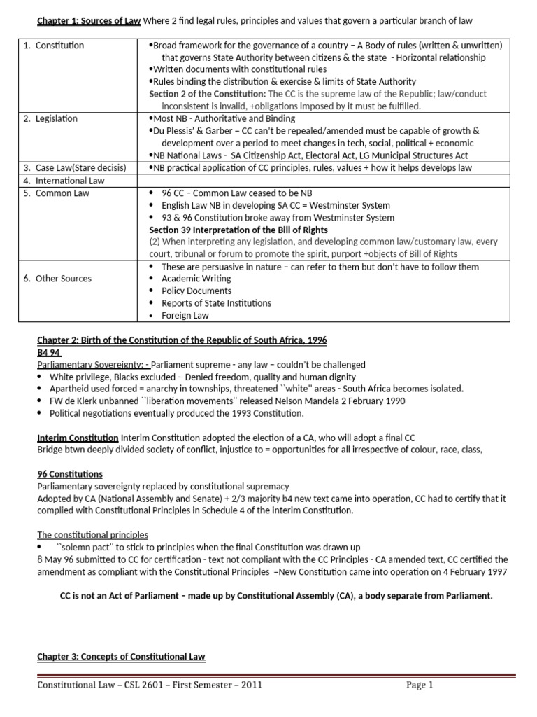 csl-study_notes.docx | PDF | Separation Of Powers | Democracy