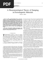 Download A Phenomenological Theory of Damping in Ferromagnetic Materials by brankoprivica SN85097831 doc pdf