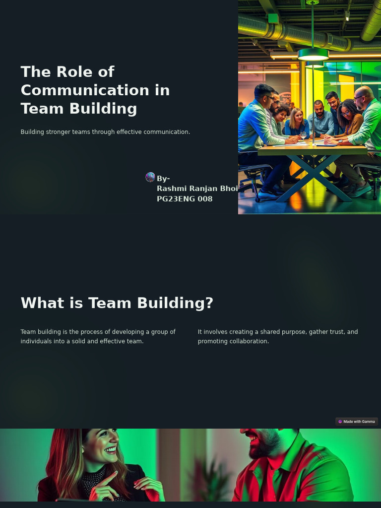 Effective Communication in Team Building | PDF | Communication ...