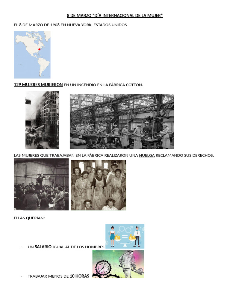 8 de Marzo Dia de La Mujer 1 | PDF