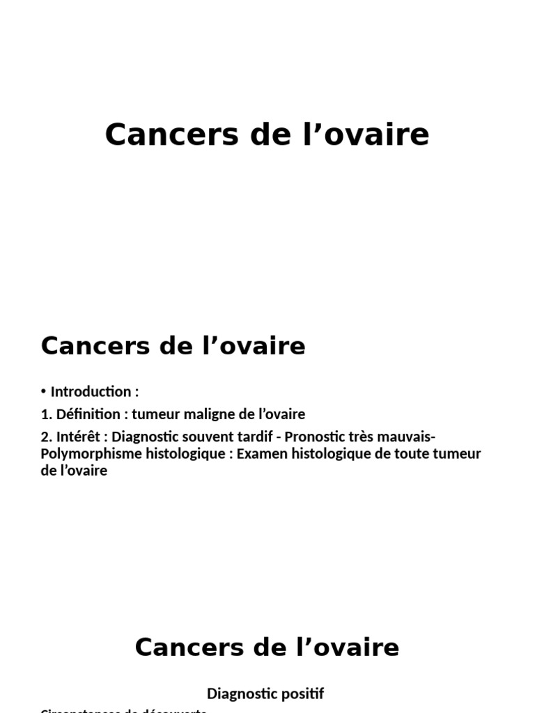 Classification FIGO des cancers de l'ovaire 2023 PDF Cancer de l — free download