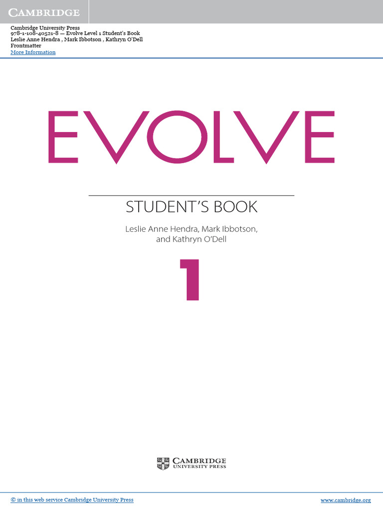 Envolve Nivel 1 | PDF | Books | Getty Images