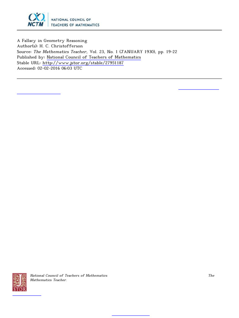 Geometry Fallacy: Isosceles Triangle Proof | PDF | Mathematical Proof ...