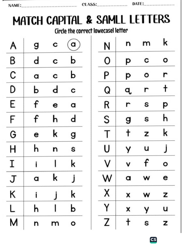Matching Worksheets 2pages | PDF
