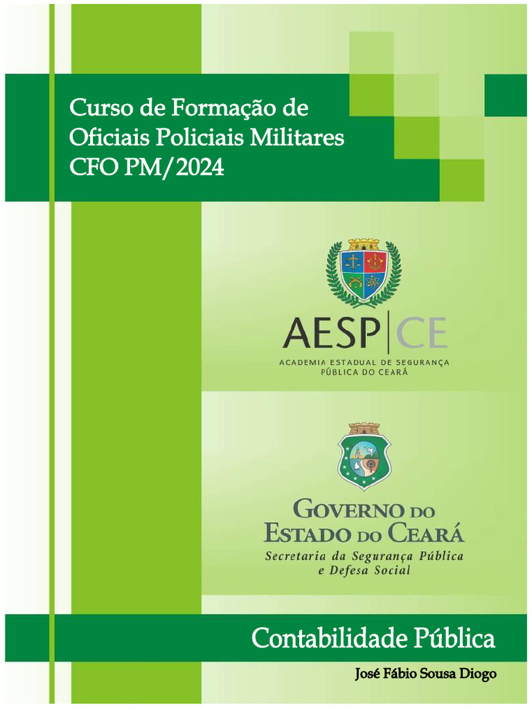 Contabilidade Pública na AESP-CE 2024 | PDF | Orçamento governamental ...