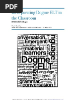 Download Incorporating Dogme ELT in the Classroom Handout Version by whistleblower SN85100701 doc pdf