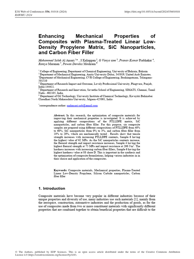Optimizing Composite Mechanical Properties | PDF | Composite Material ...