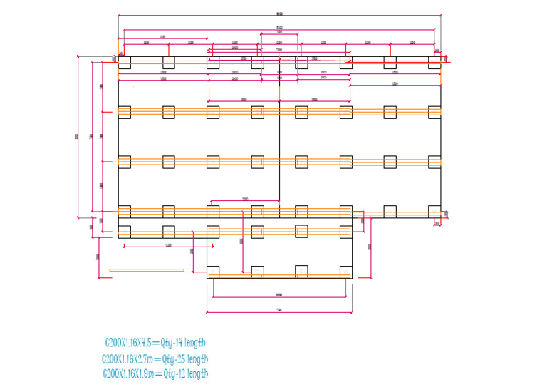 Quantity and Dimensions of C200 Materials | PDF