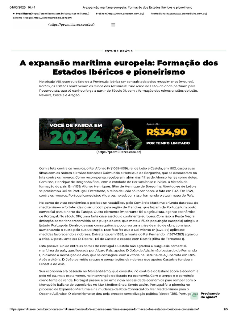 Expansão Marítima | PDF