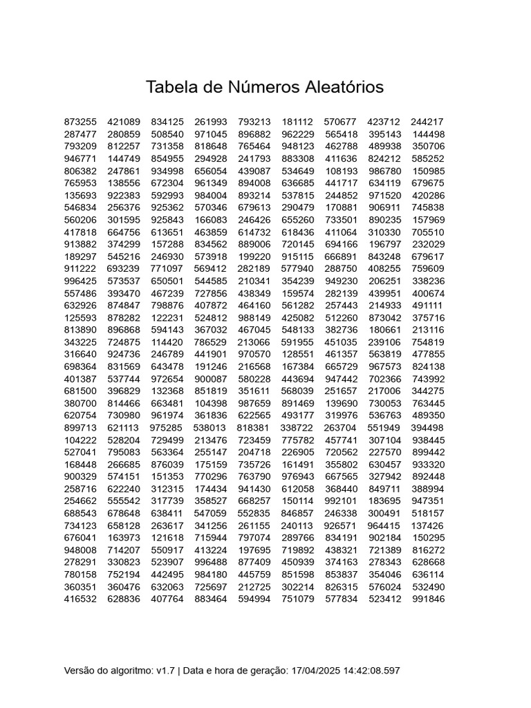 Random Table-12 | PDF