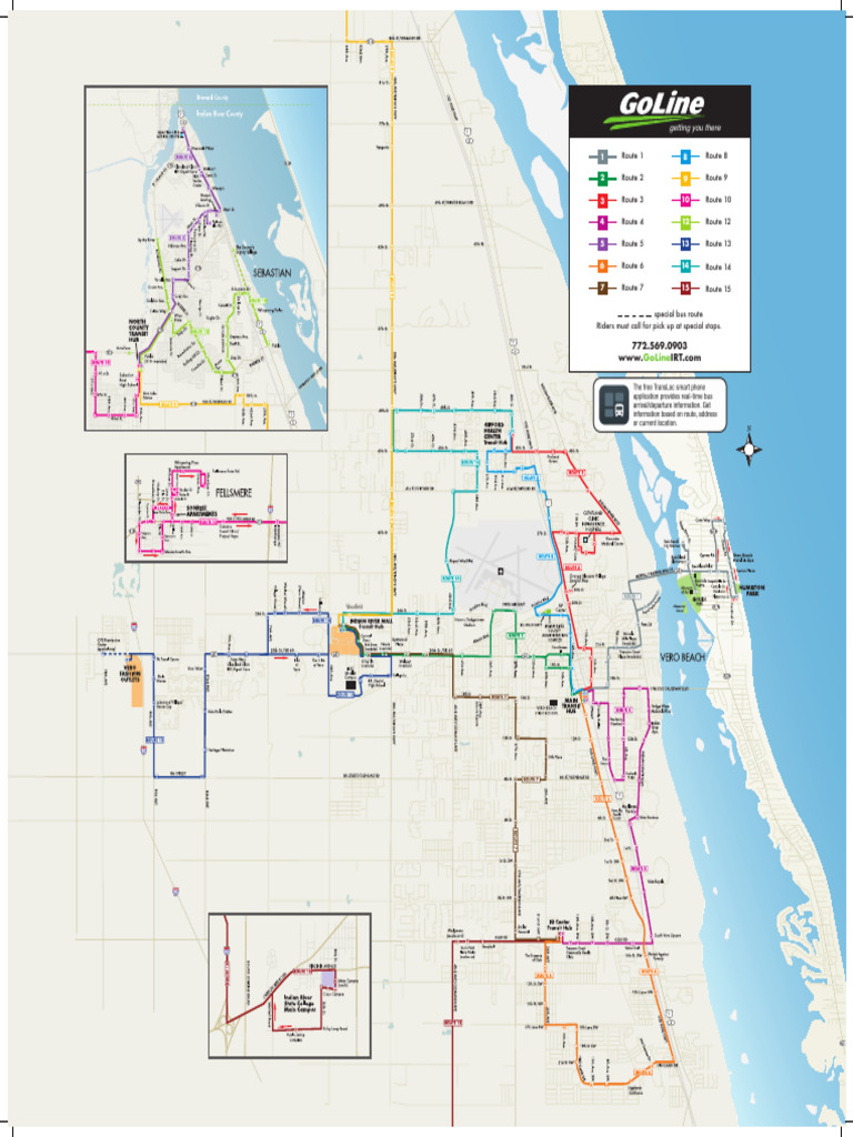 Vero Beach GoLine Bus Routes Overview | PDF