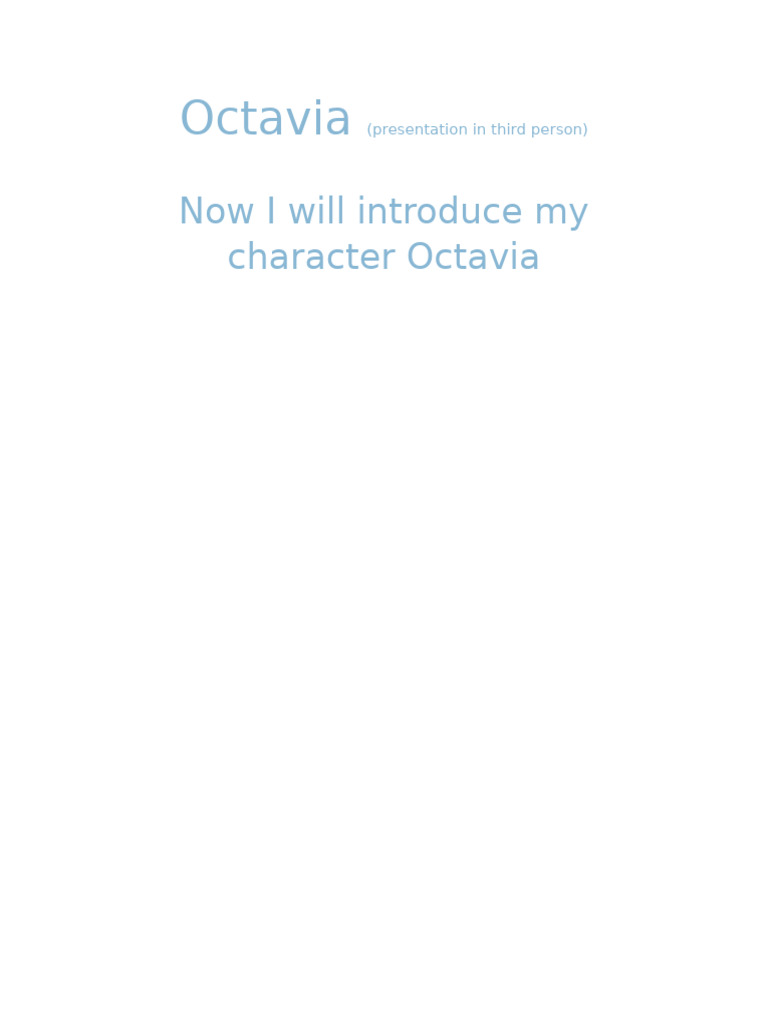 Meet Octavia: A Fictional Witch Character | PDF