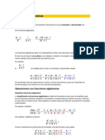 Fracciones Algebraicas