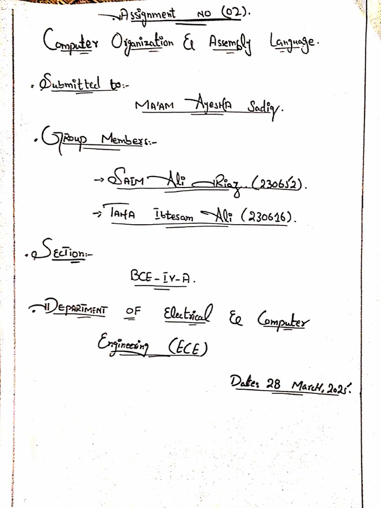 Coal Assignment 02 Pdf