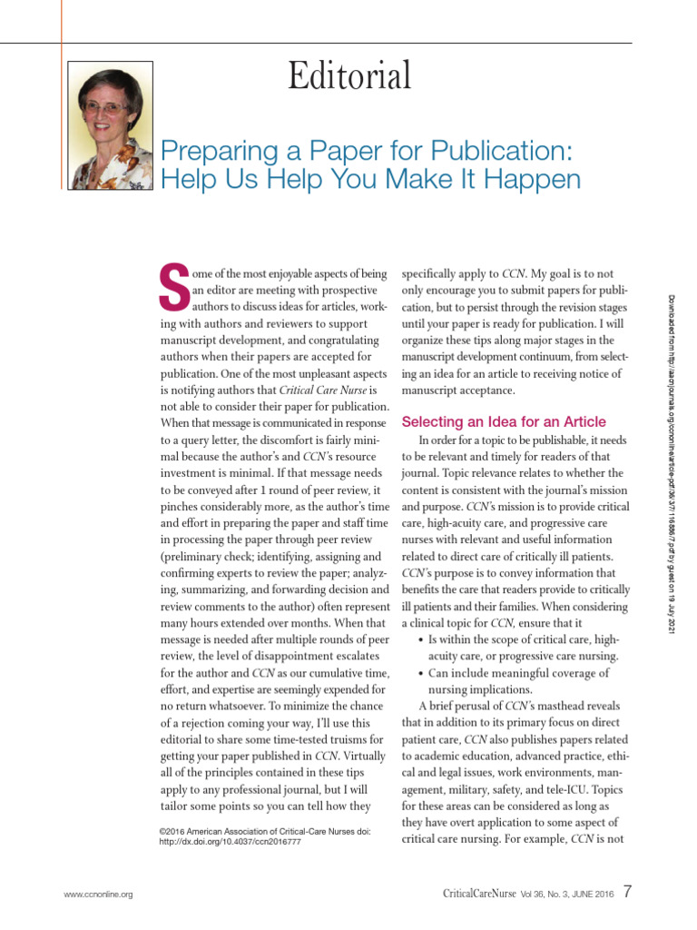 Paper Publication Tips | PDF | Peer Review | Nursing