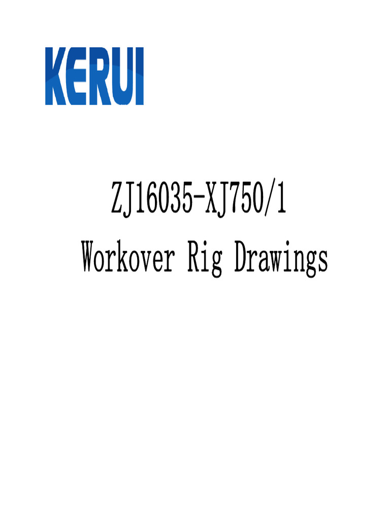 Workover Rig Drawings Overview | PDF | Foundation (Engineering) | Deep ...