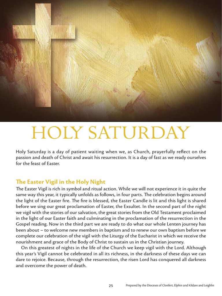 Holy Saturday 2021 Bringing Holy Week Home | PDF | Baptism ...