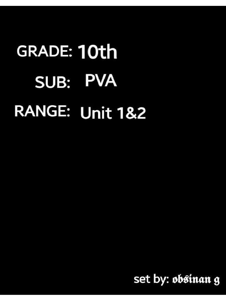 G10 PVA Note | PDF