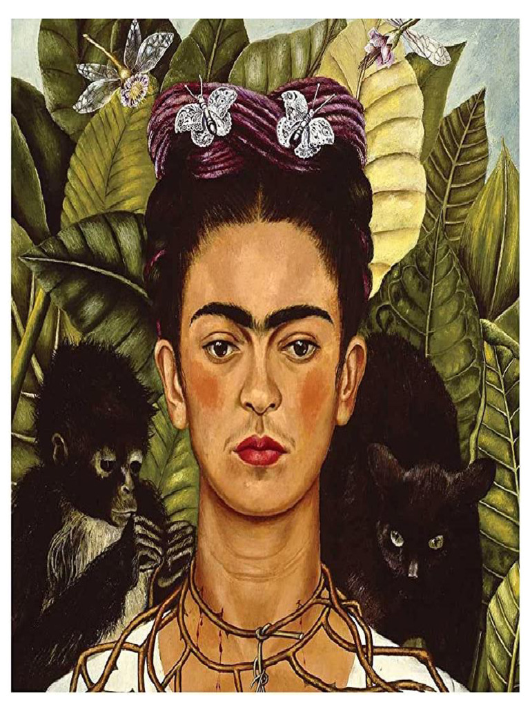 Autorretrato Con Collar de Espinas, Frida Kahlo | PDF