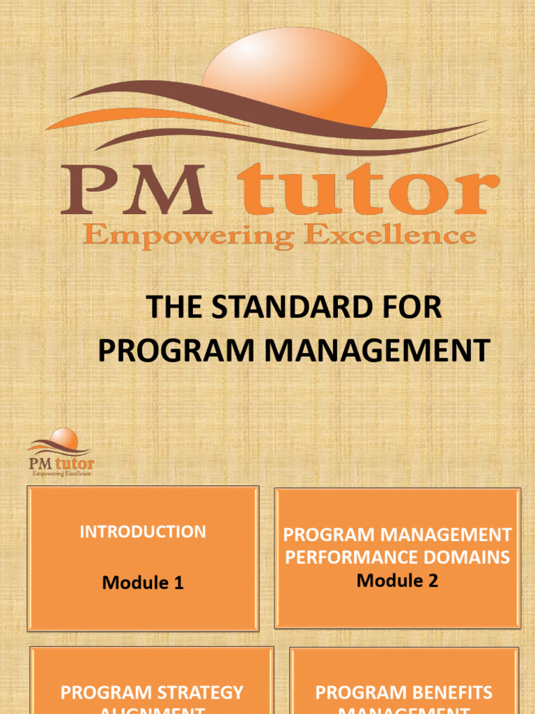 Program Life Cycle Management | PDF | Governance | Goal