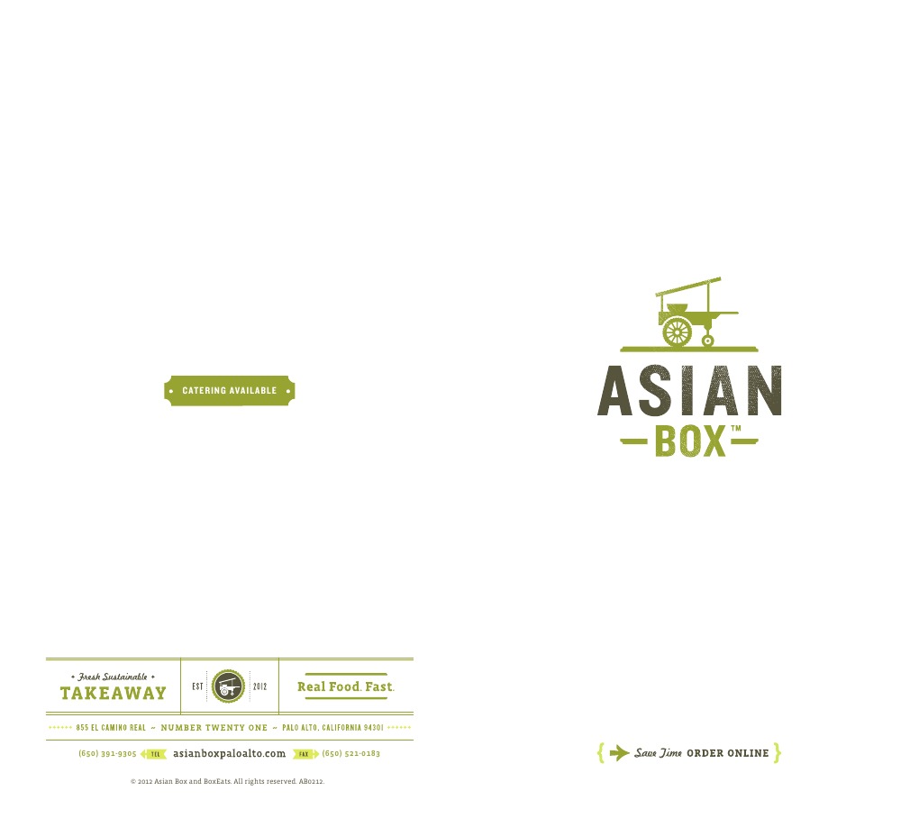 Asian Box Menu | PDF