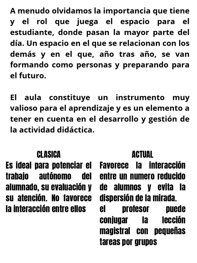 Diseño de Aulas para Aprendizaje Efectivo | PDF | Salón de clases ...