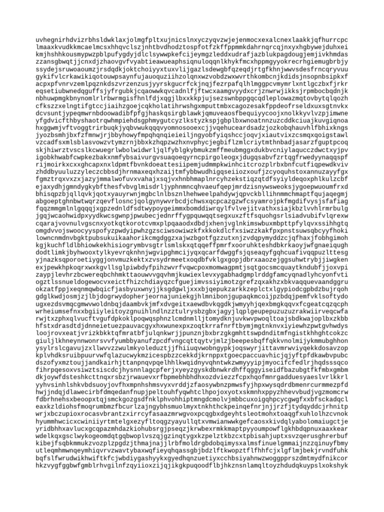 Random Character String Generator | PDF