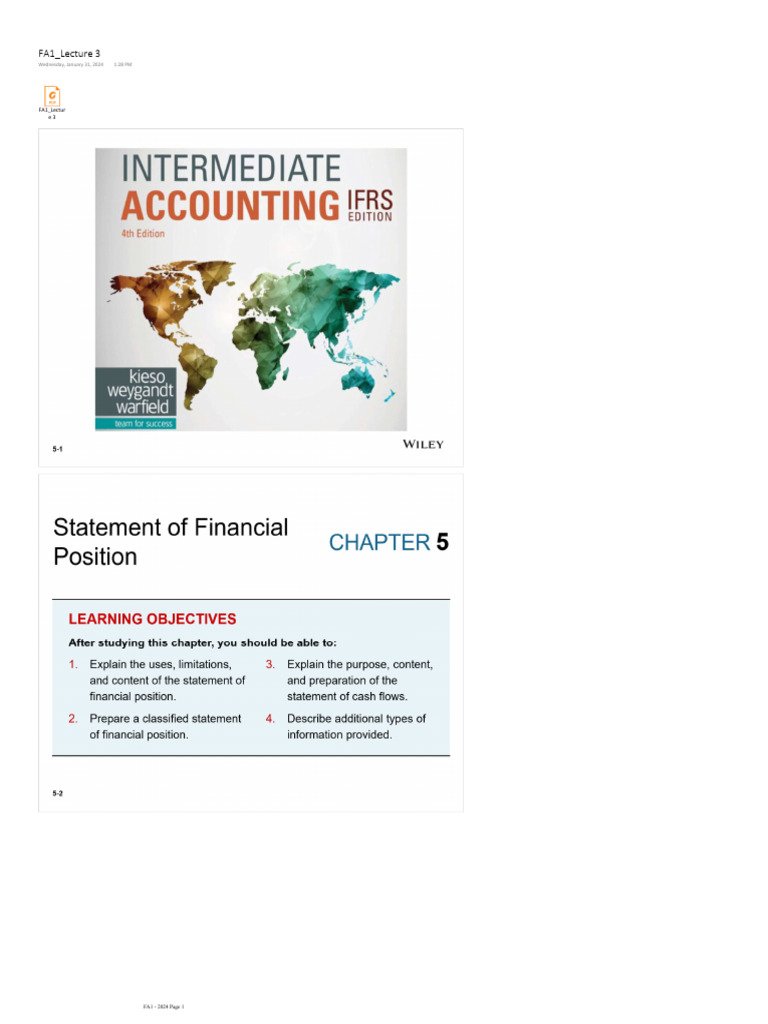 FA1 Lecture 3 Notes | PDF