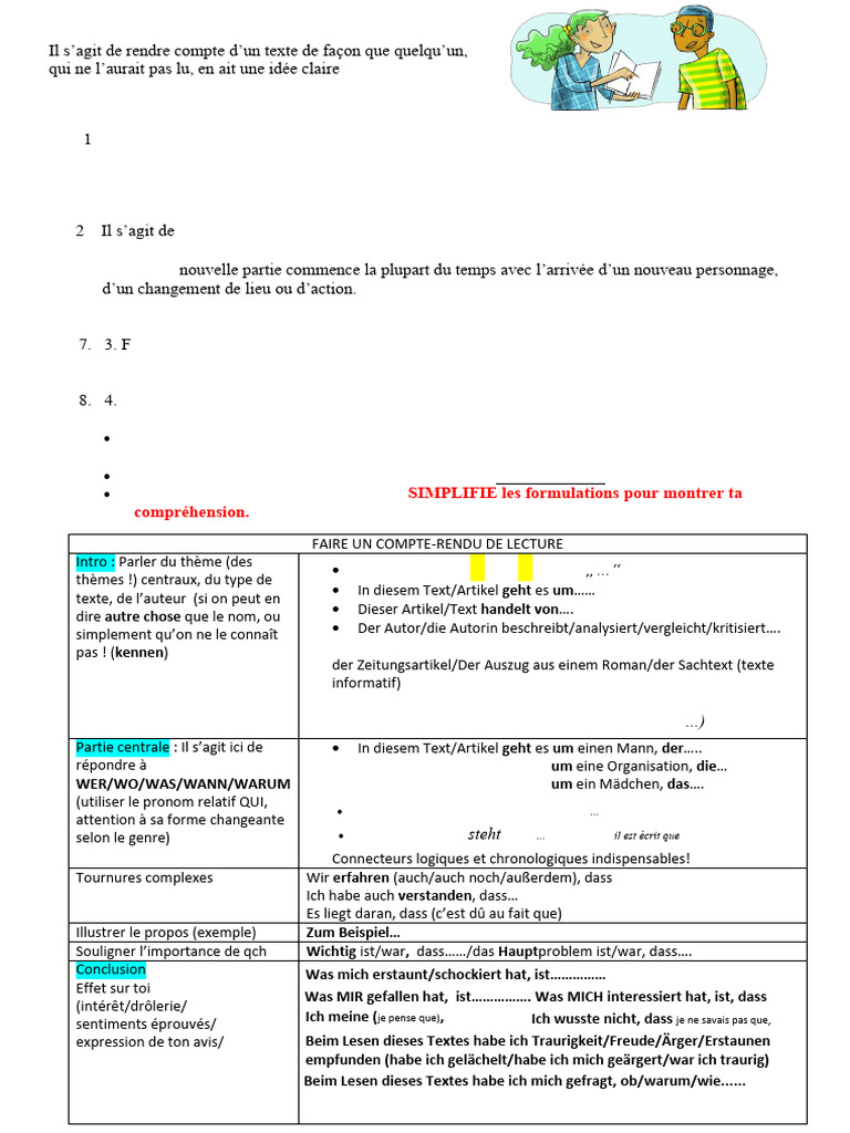 Guide pour résumer un texte efficacement | PDF | Linguistique