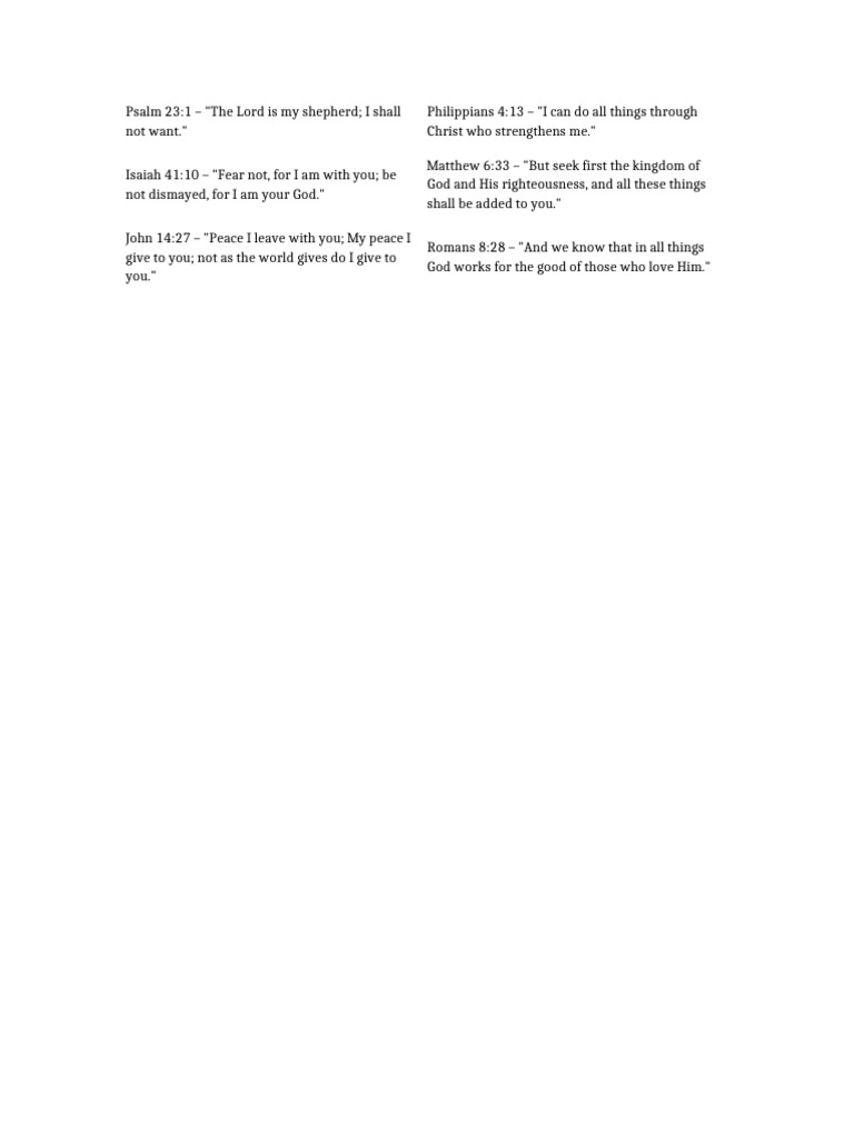 Inspirational Bible Verses Collection | PDF | Epistle To The ...