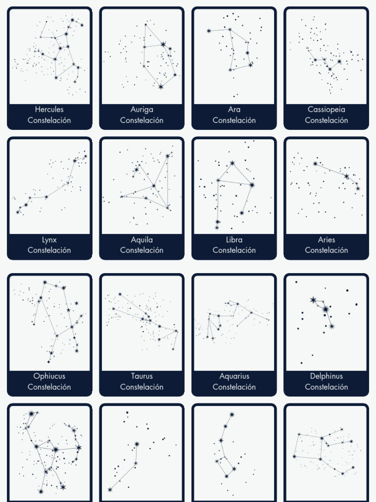 Cartas de Constelaciones para Niños | PDF