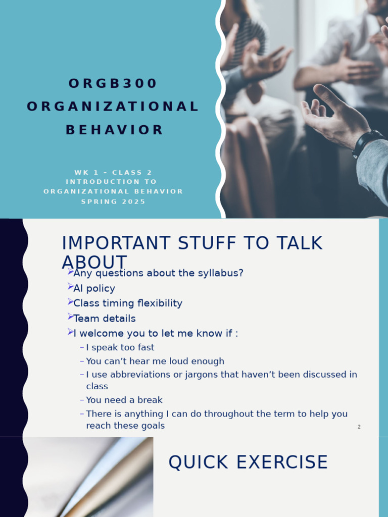 Introduction to Organizational Behavior | PDF | Social Psychology ...