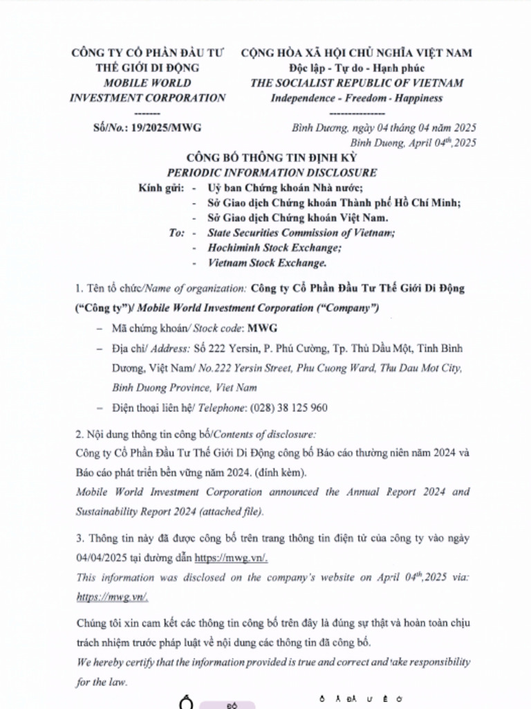 MWG+250409+Annual+Report+2024 | PDF