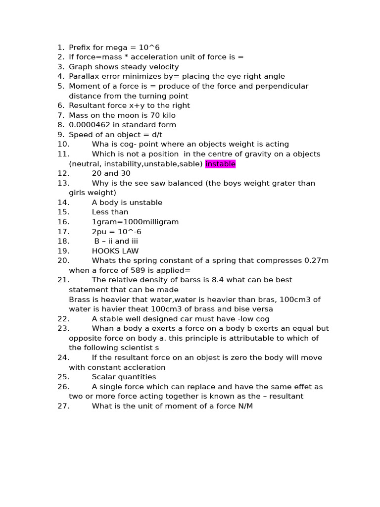 Spring Constant Calculation Using Hooke's Law | PDF