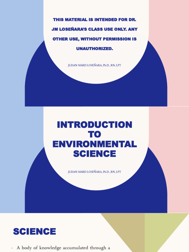 Introduction to Environmental Science | PDF | Natural Environment ...