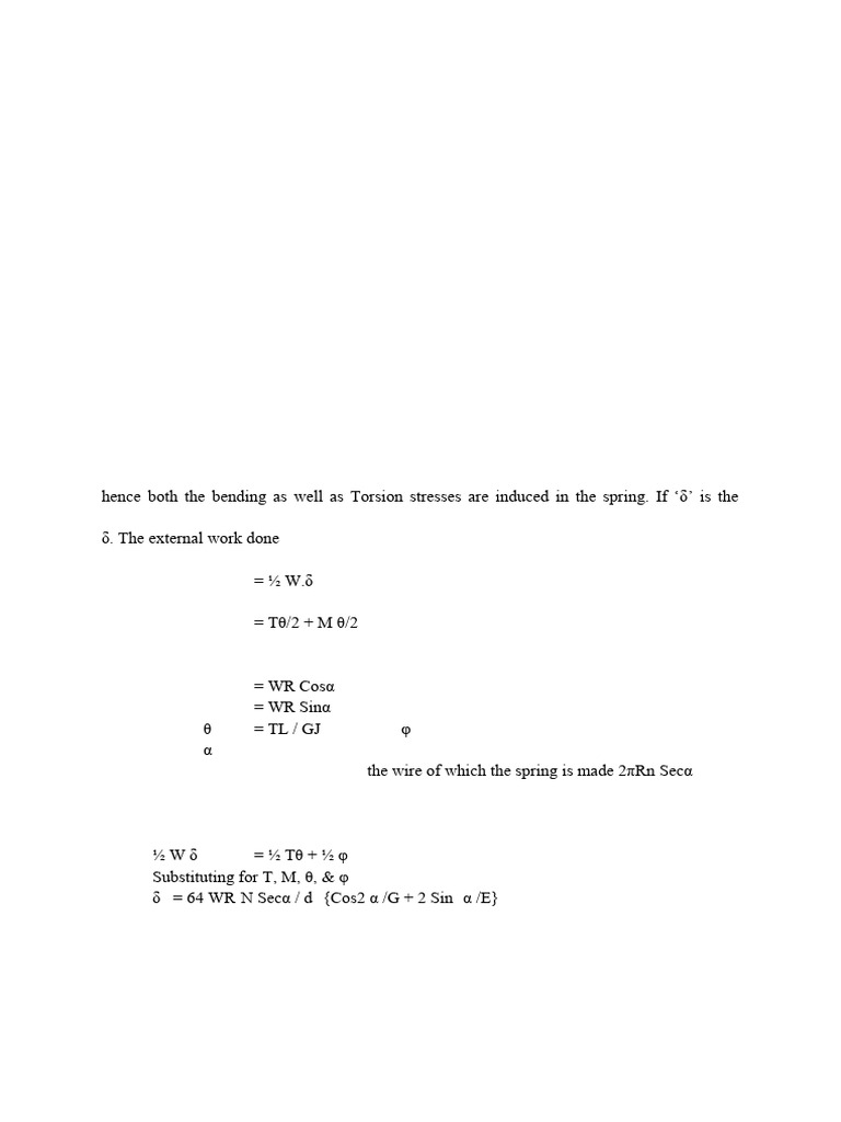 Deformation Test on Helical Springs | PDF | Stiffness | Helix