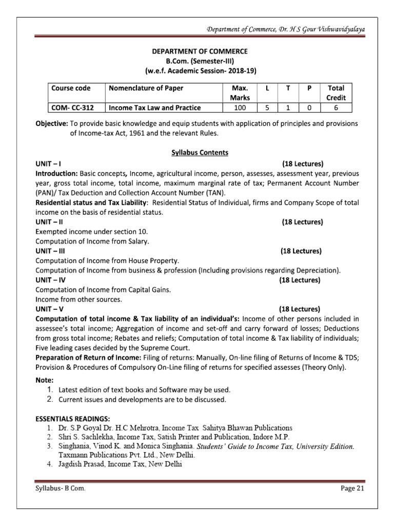 Income Tax Publications Overview | PDF