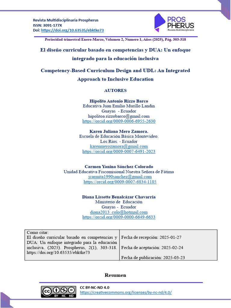 Diseño Curricular y DUA en Educación Inclusiva | PDF | Enseñando | Plan ...