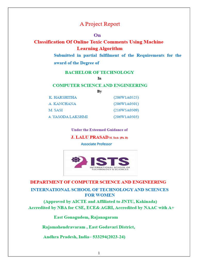 Online Toxic Comment Classification | PDF | Software Testing | Unified ...