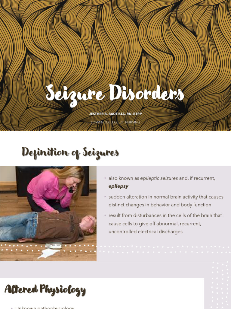 Overview of Seizure Disorders | PDF | Epilepsy | Medical Specialties