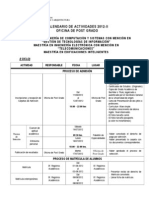 Rio de Actividades Maestria 2012-2